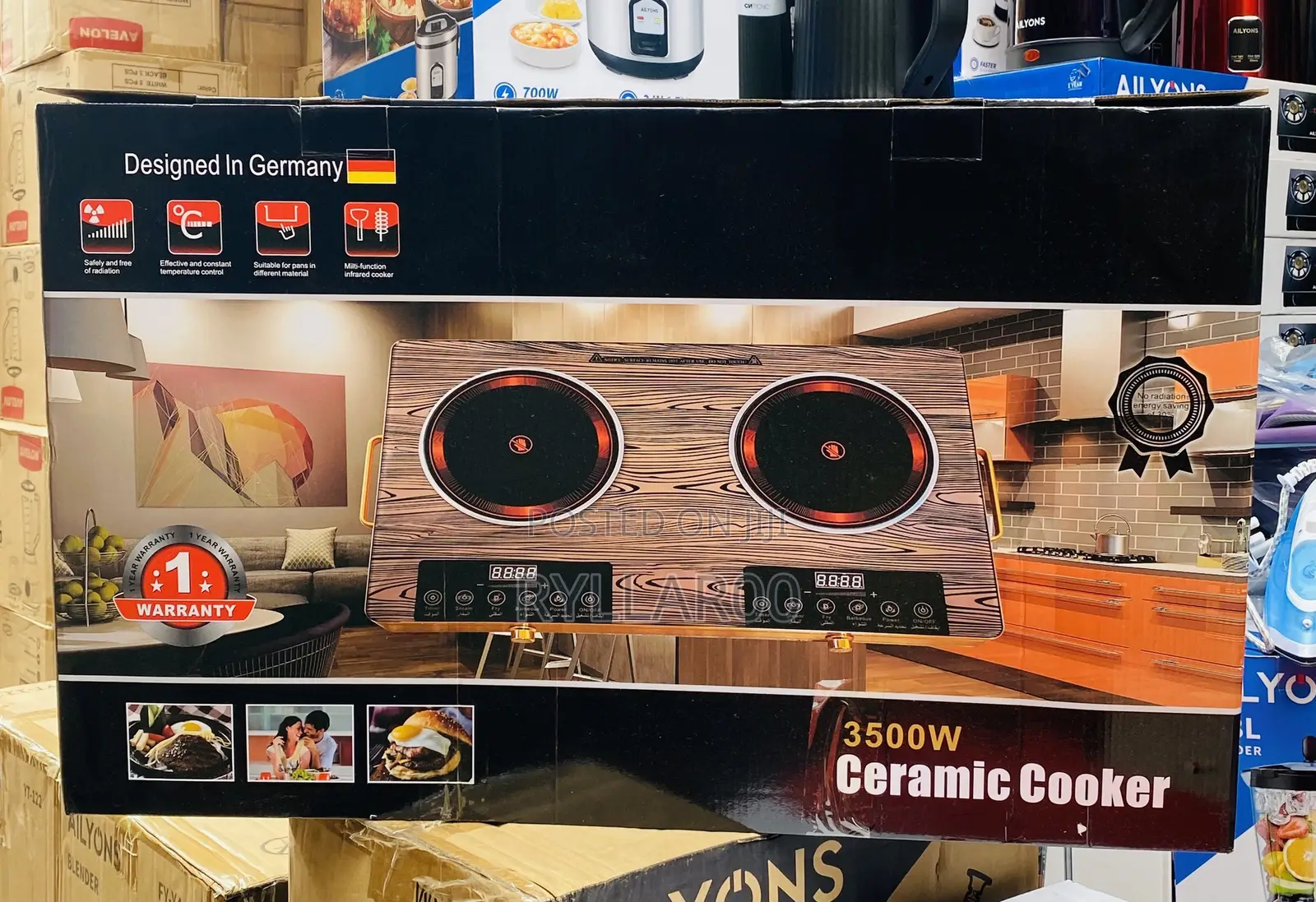 Silver Crest Double Digital Infrared Cooker