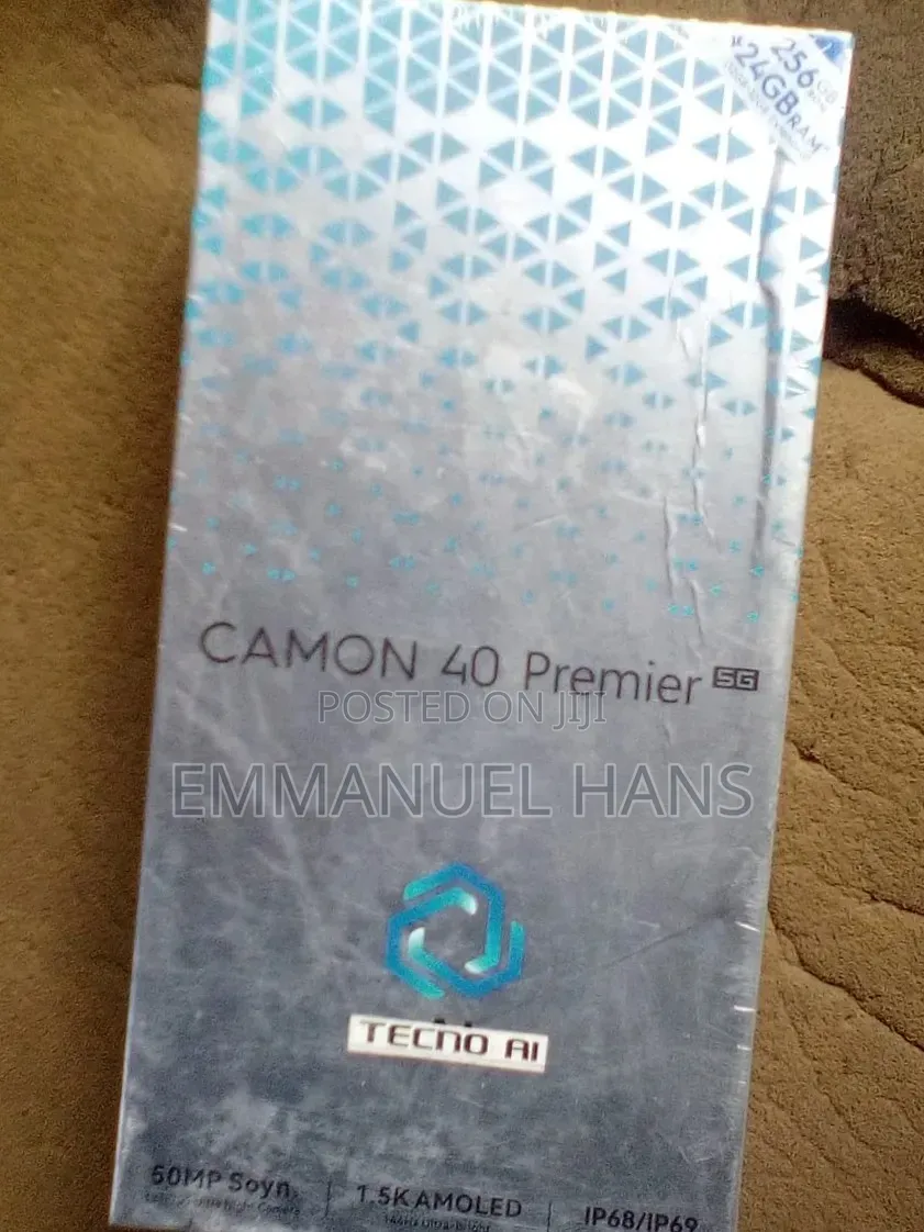 New Tecno Camon 40 Premier 5G 256 GB Black