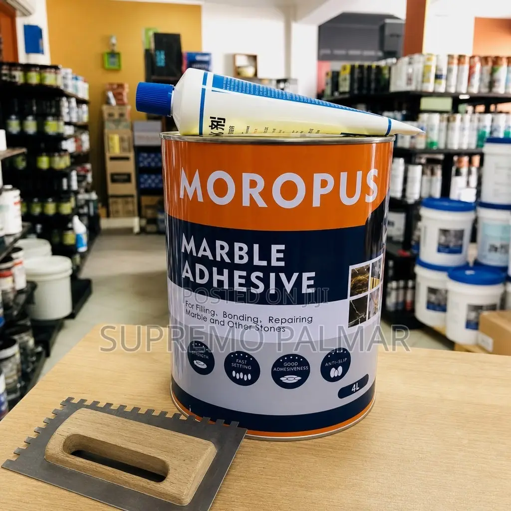 Moropus 4L Stone Repair Adhesive With Hardener for Marble, Granite