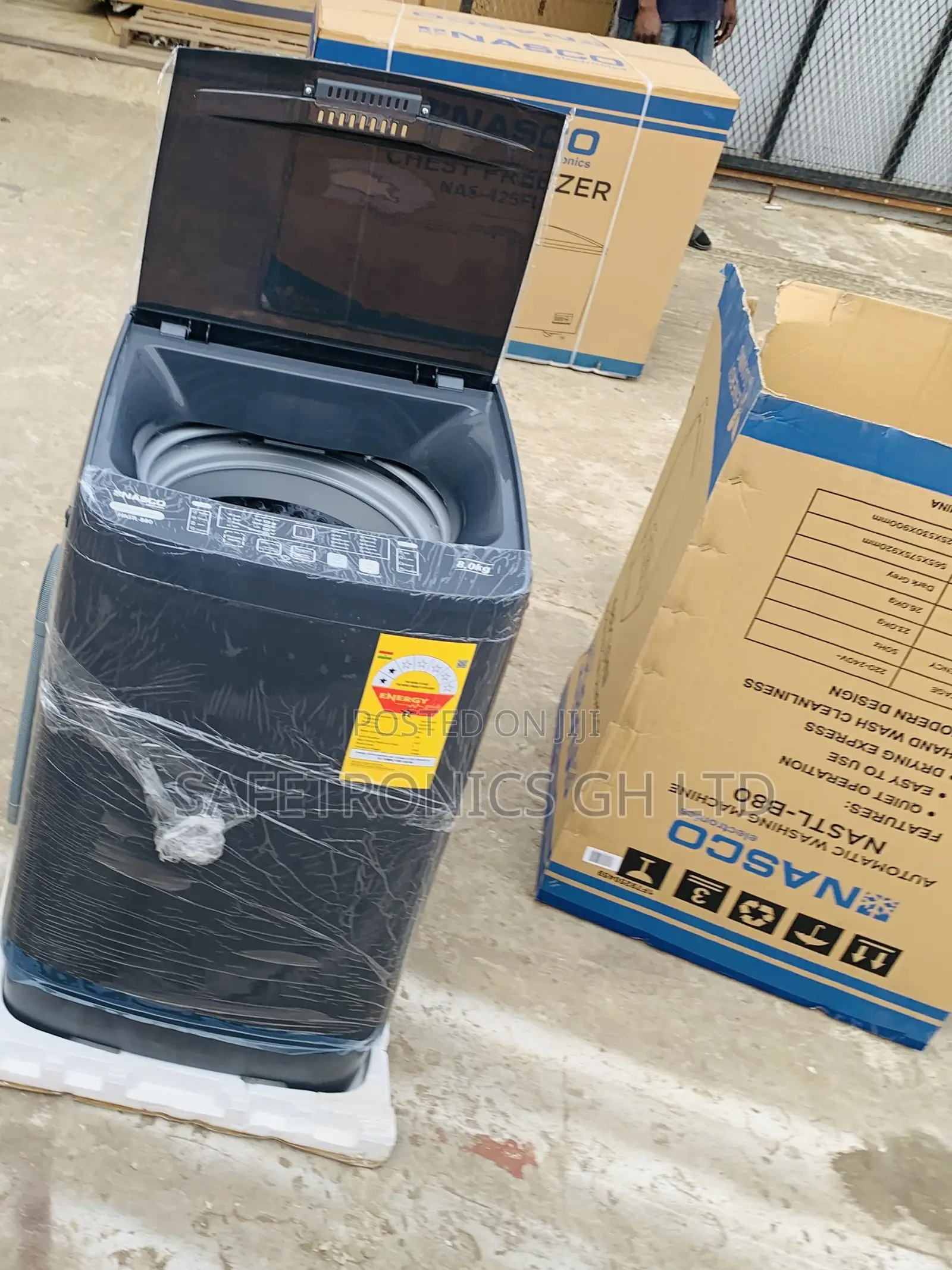Exclusive Nasco 8KG Top Load FullAutomatic Washing Machine (NASTL-B80)