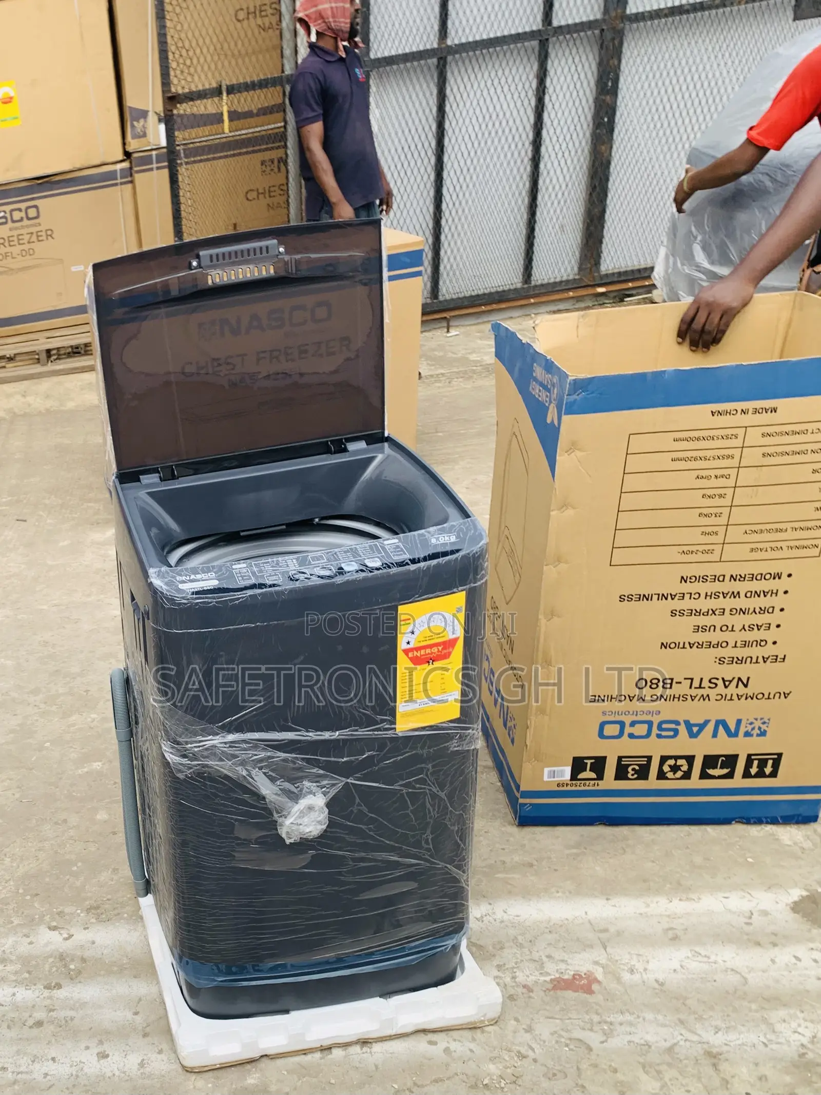 Brand New Nasco 8KG Top Load Fully Automatic Washing Machine NASTL-B80