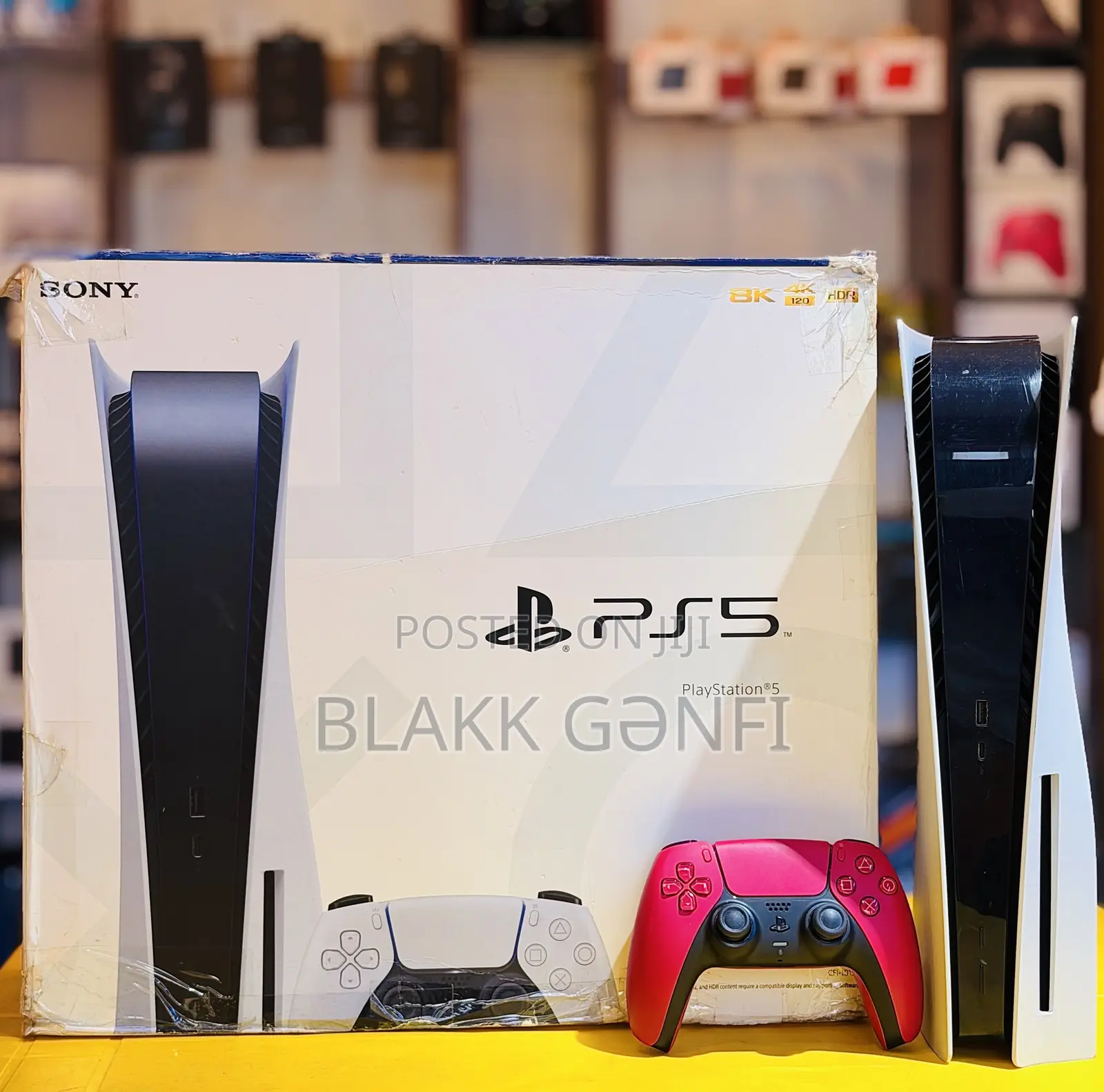 PS5 Standard Disc Edition + Cosmic Red Controller