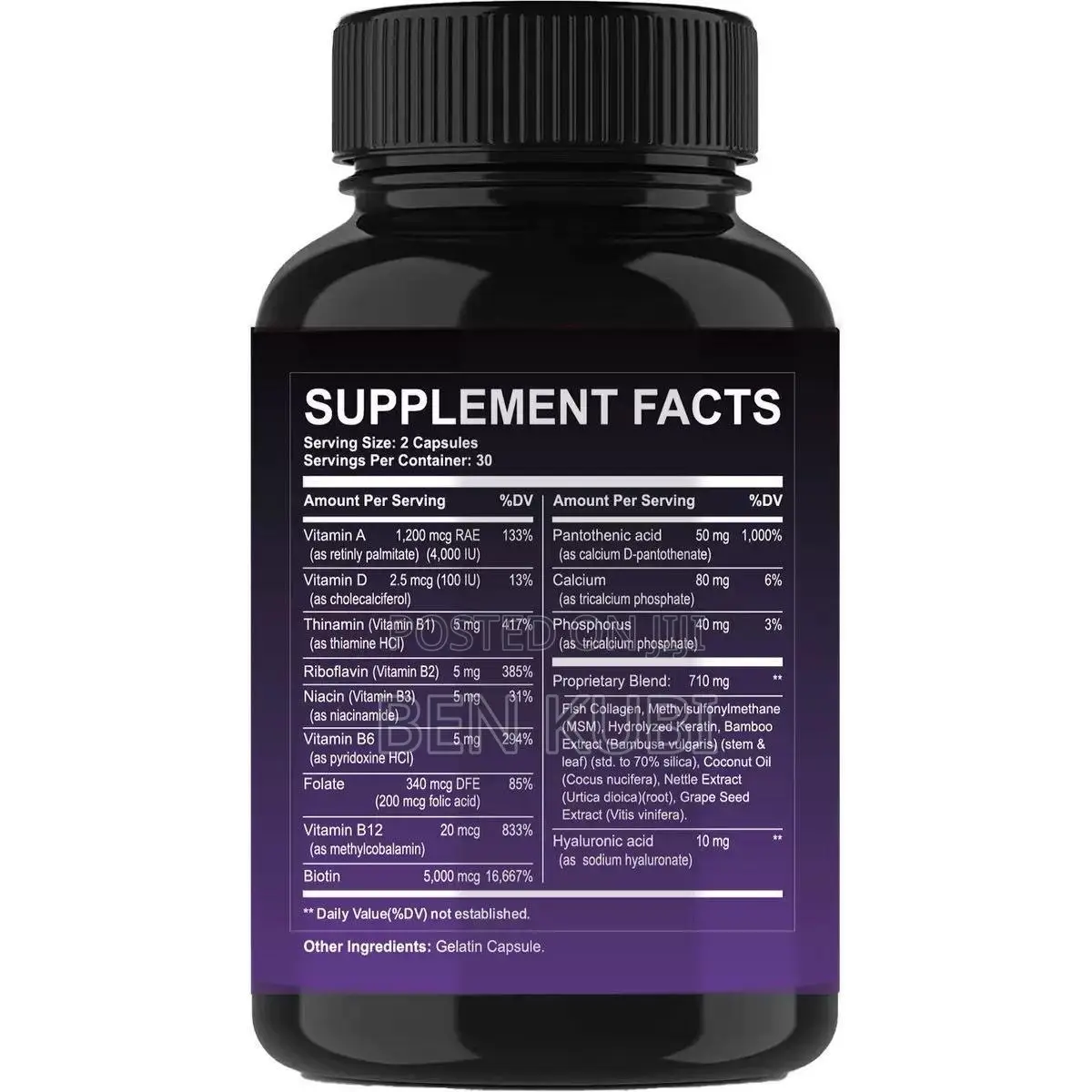Biotin Supplements 25,000 MCG