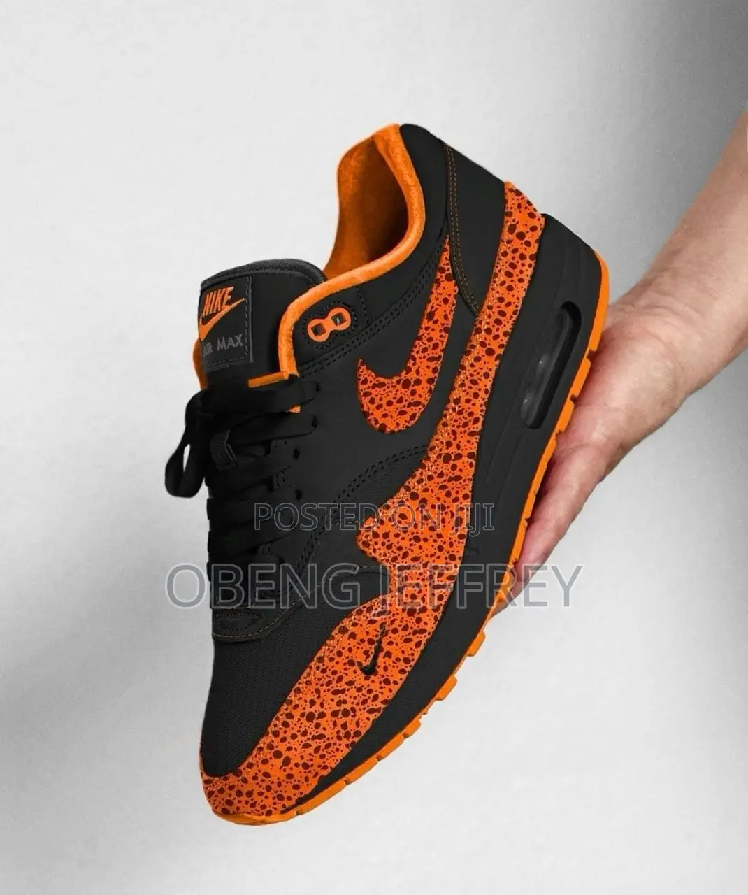 Original Nike Airmax 1 Orange Safari/ Black
