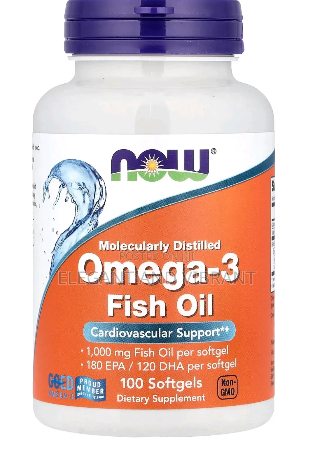 Omega-3 Fish Oil, 100 Softgels