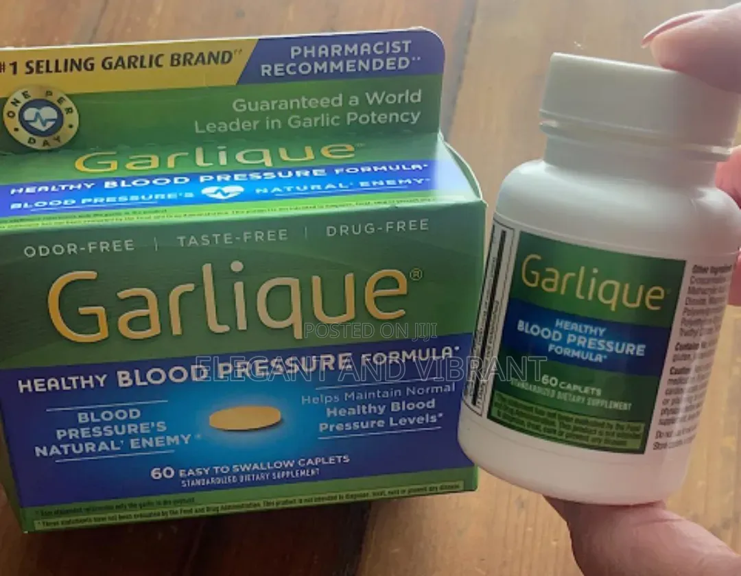 Garlique Garlic Extract Supplement, Healthy Blood Pressure Formula,