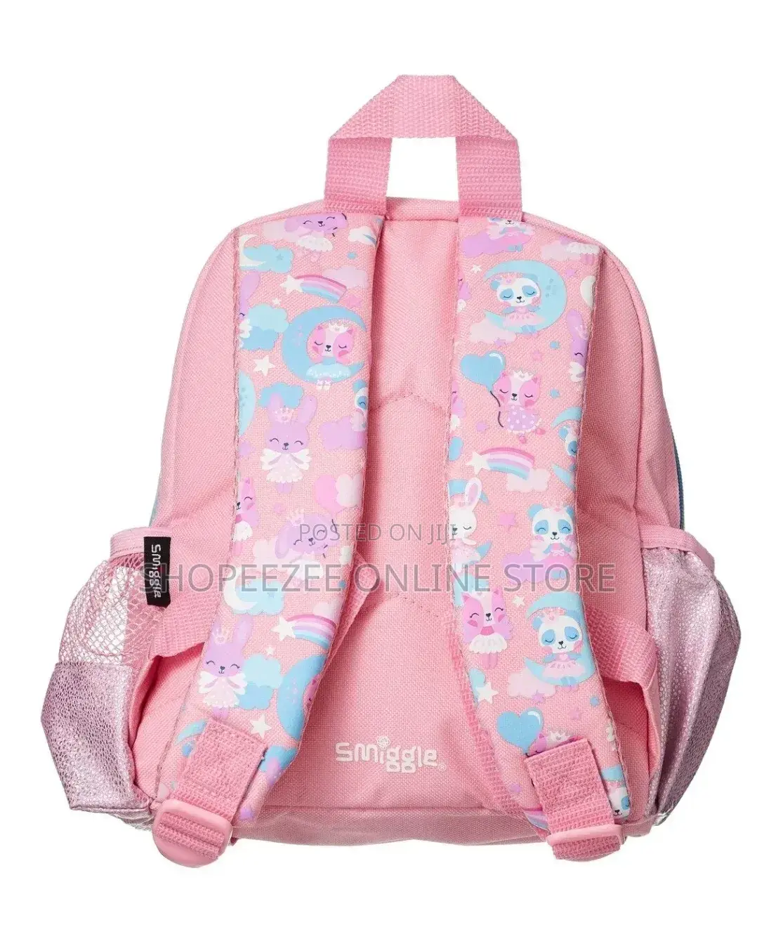 (For1-3 Yrs) Original Smiggle Preschool Backpack | School Bag - Pink