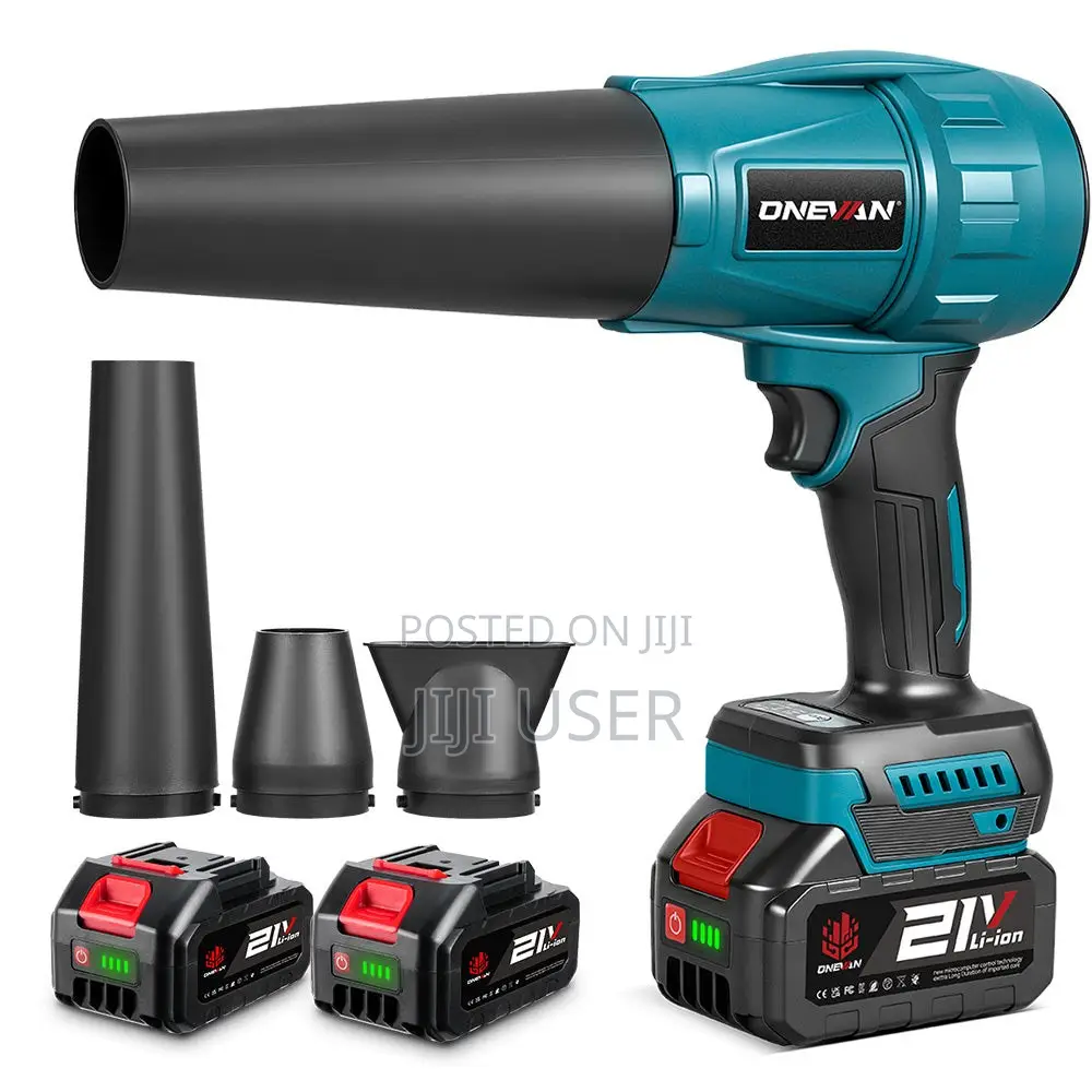 Cordless Electric Blower/Fan, Powered by a 21V Lithium-Ion Battery