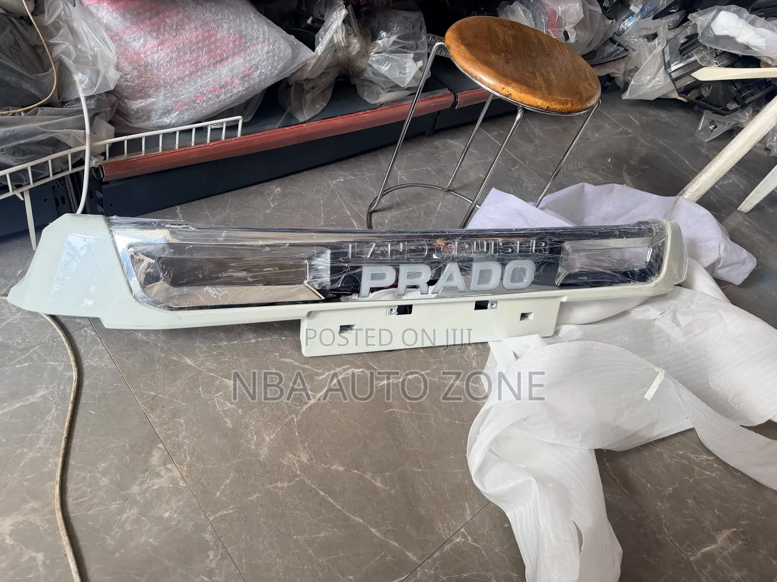 Toyota Land Cruiser Prado 2017-2022 Front Bumper Spoiler Guardwith Led