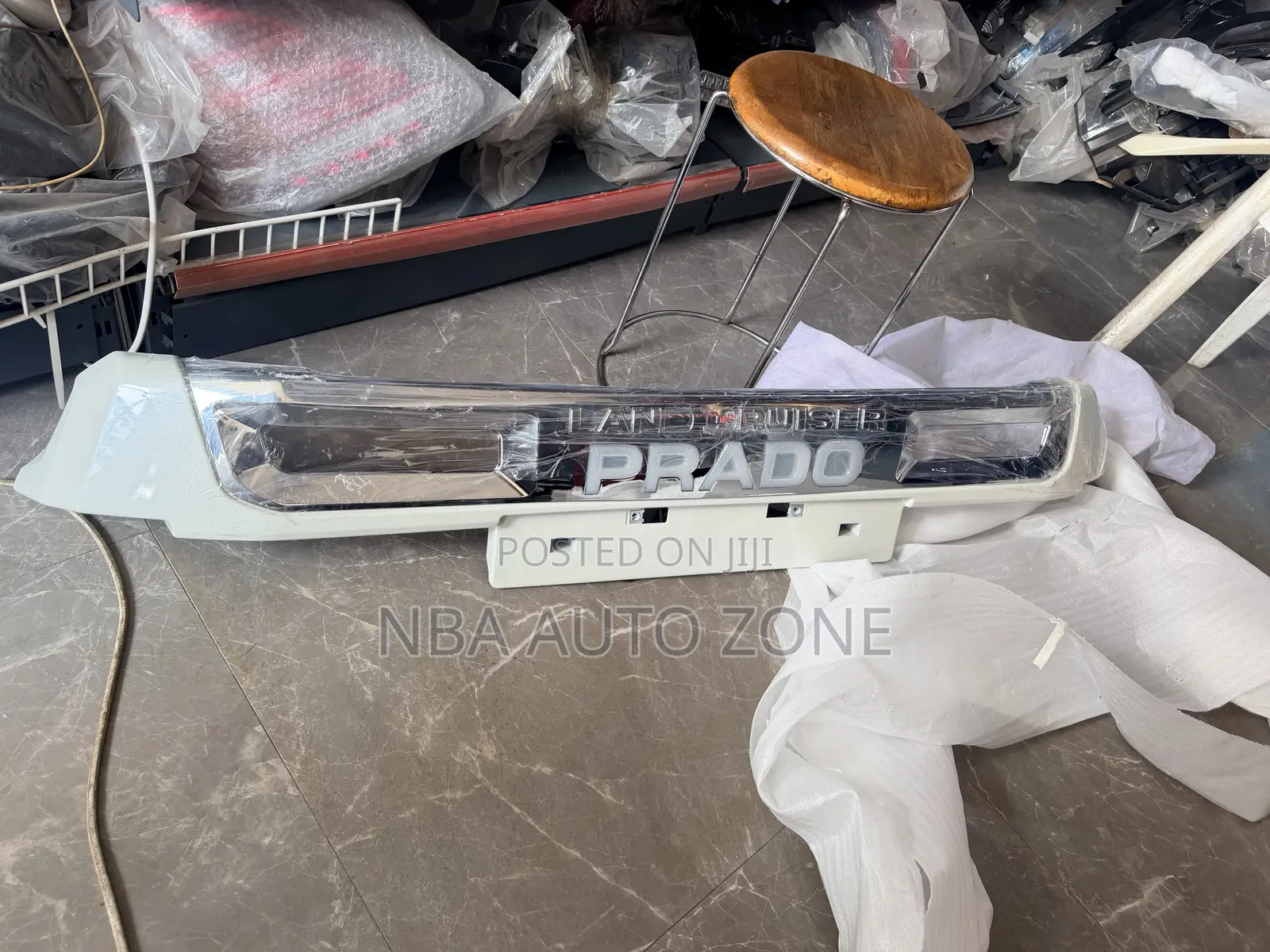 Toyota Land Cruiser Prado 2017-2022 Front Bumper Spoiler Guardwith Led