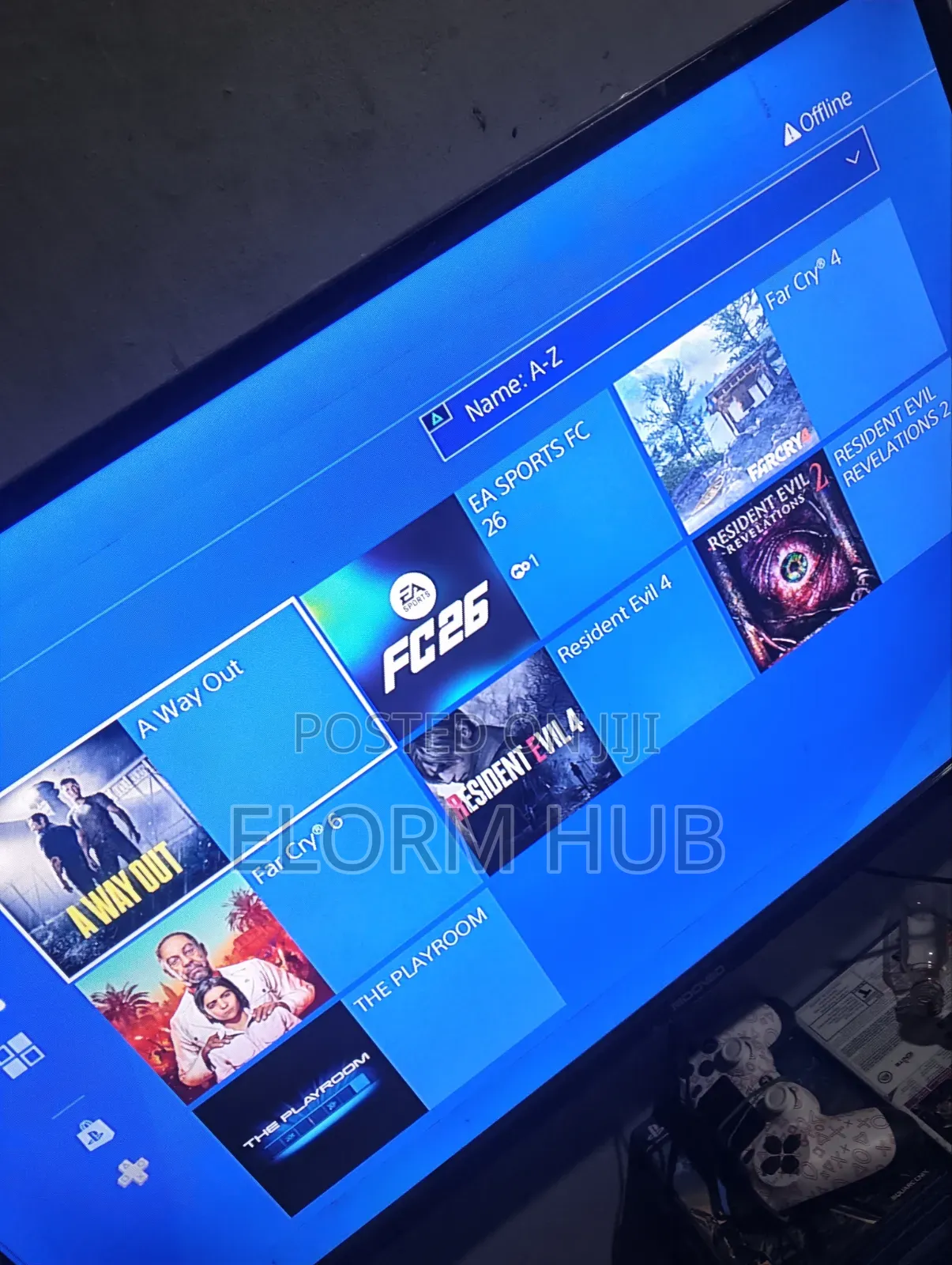 PS4 Slim,2 Controllers and 6 Games