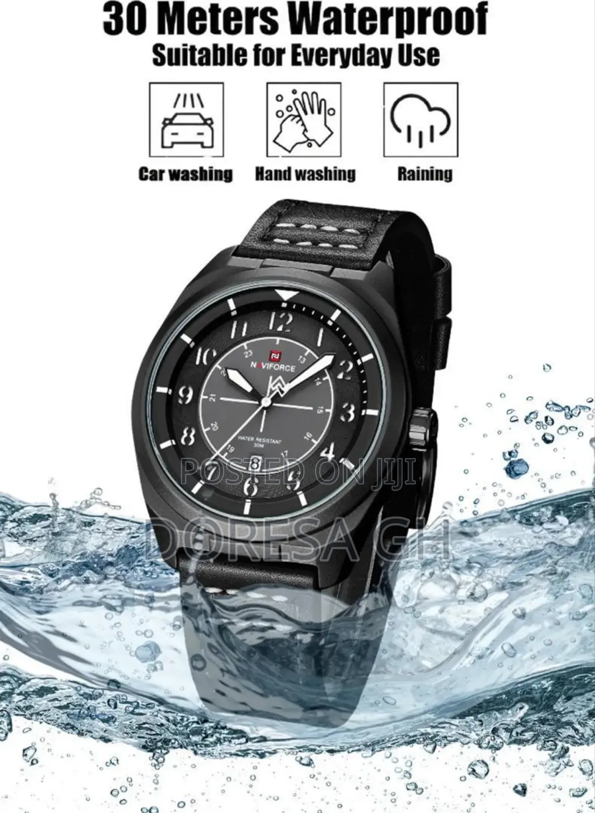NAVIFORCE Men’s Watch | 30M Waterproof Quartz Wristwatch