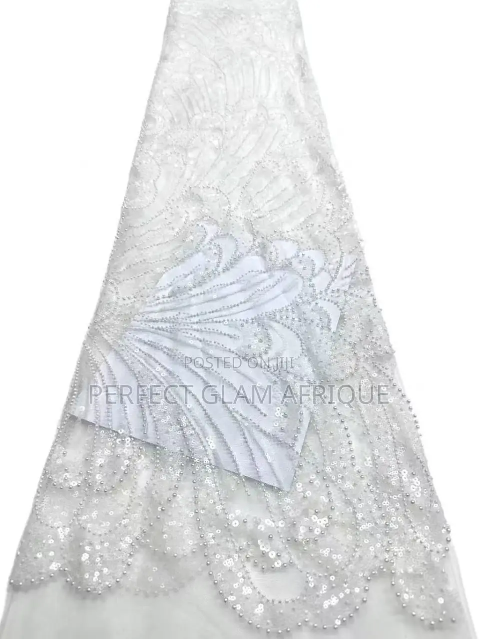 Sequence Lace With Beads and Pearls