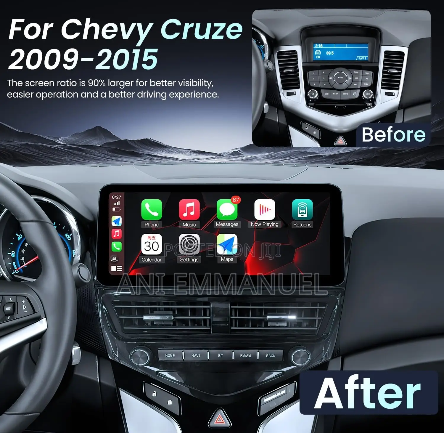 Chevrolet Cruze 12.3 Inches Android