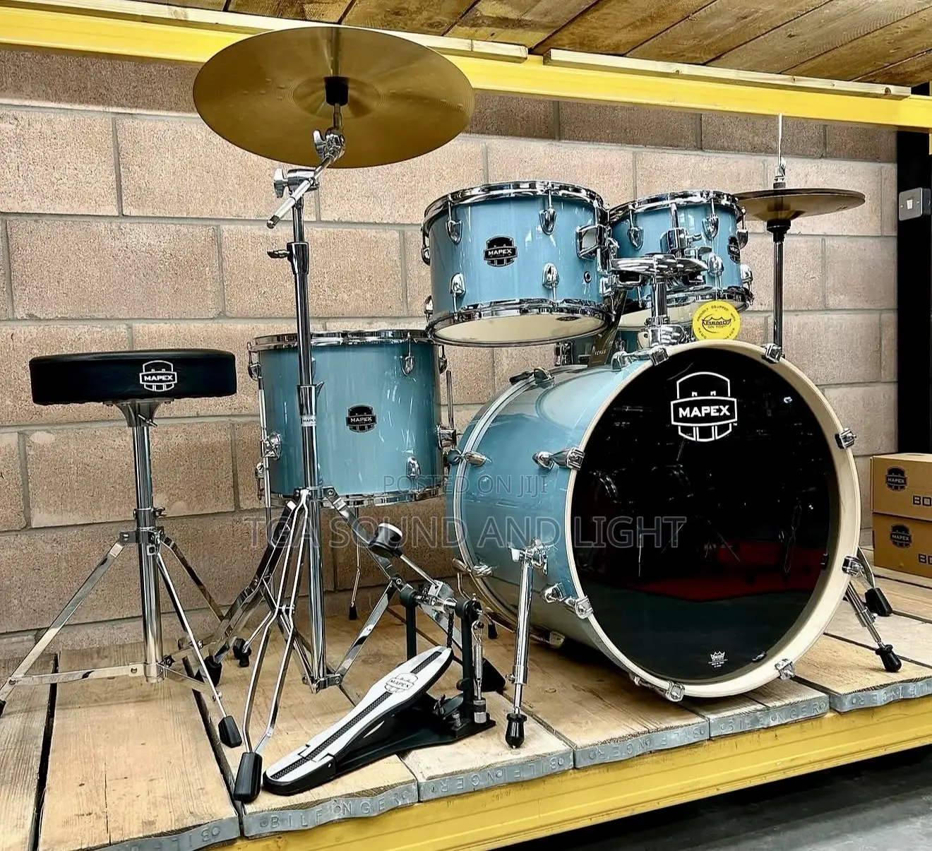 Mapex Venus 5pcs Complete Drum Set[Aqua Blue]