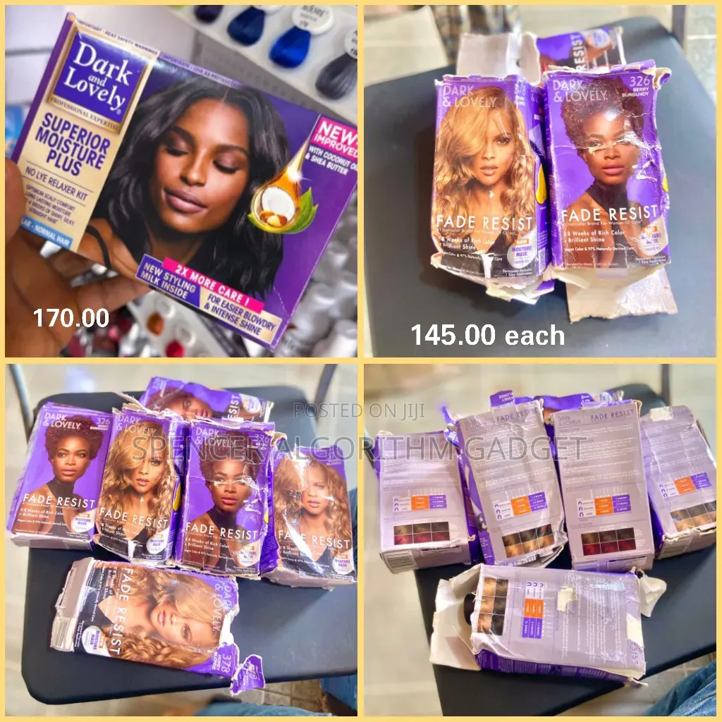 Dark Lovely Fade Resist Color Kit(Available as Seen)/No Lye Relaxer