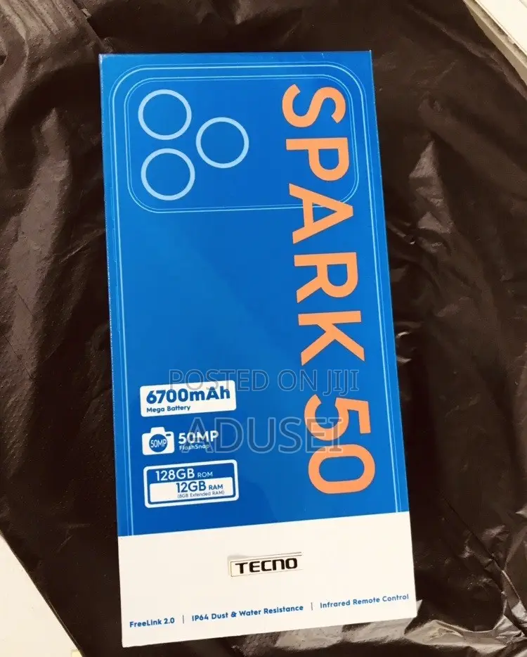 New Tecno Spark 50 128 GB Black