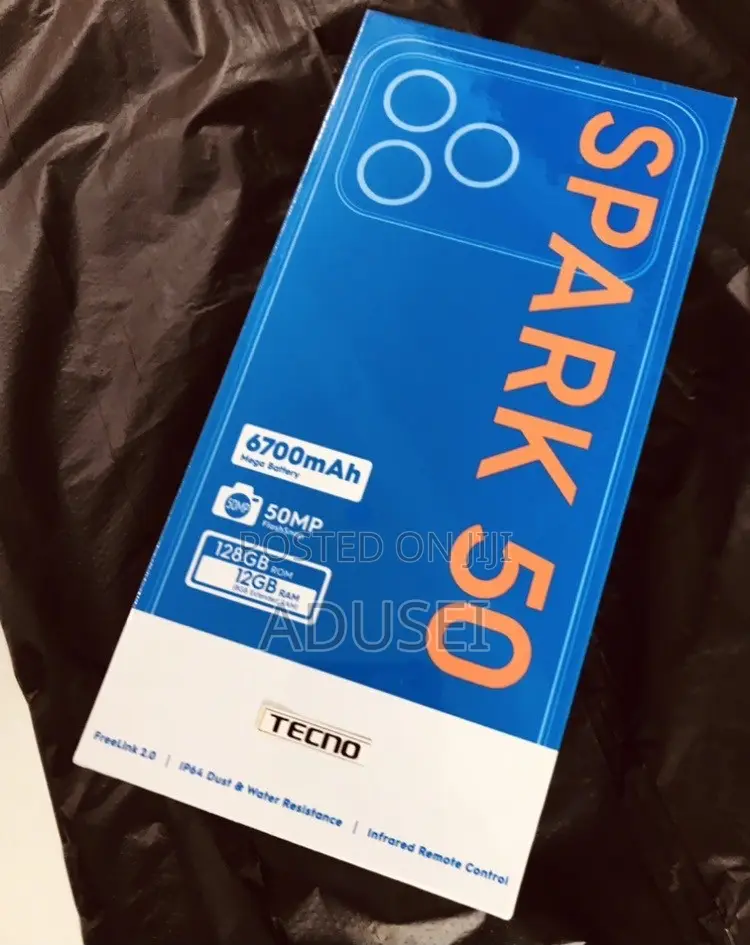 New Tecno Spark 50 128 GB Black
