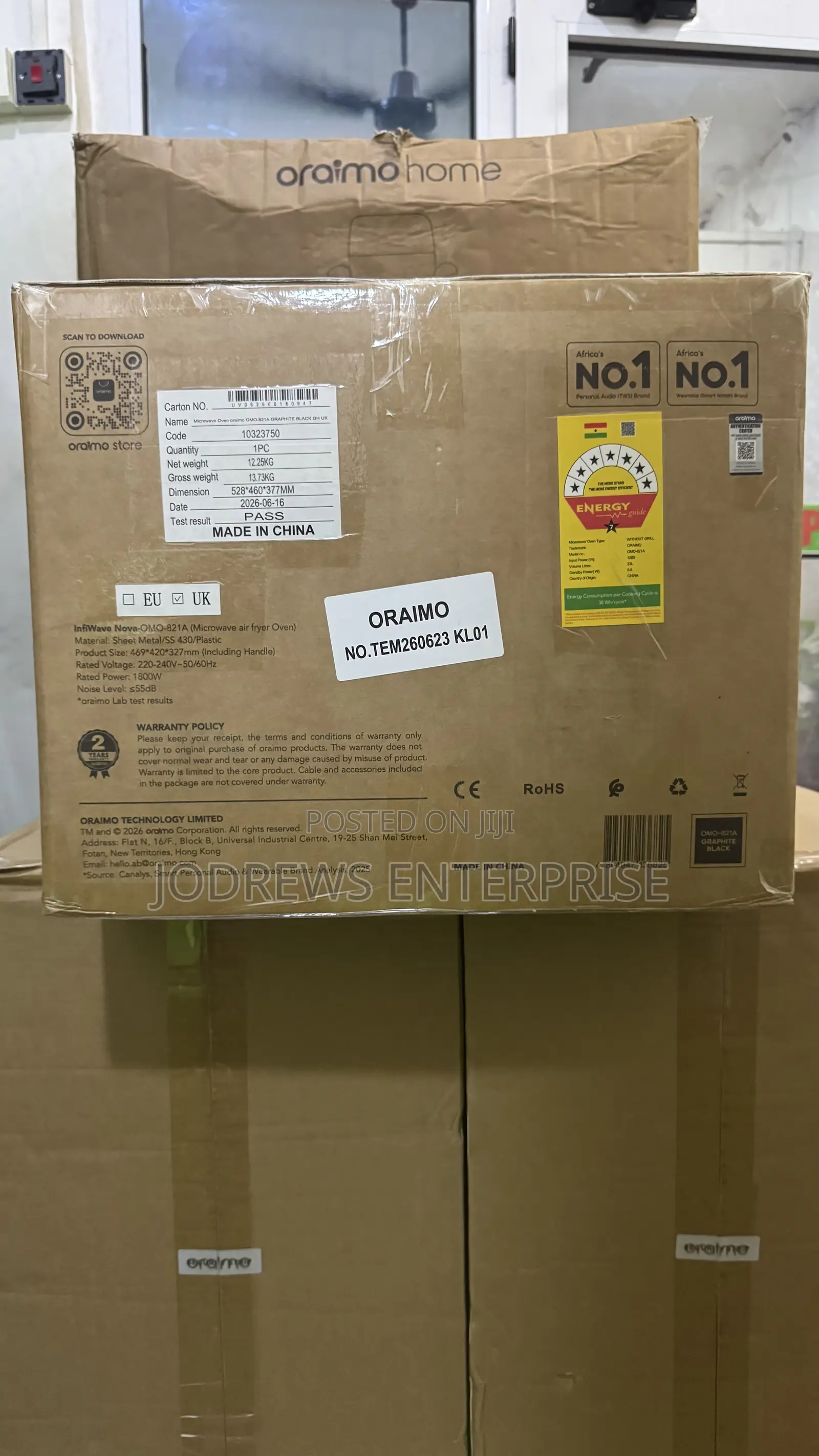 Oraimo InfiWave Nova 3-in-1 27L Capacity Microwave Air Fryer Oven