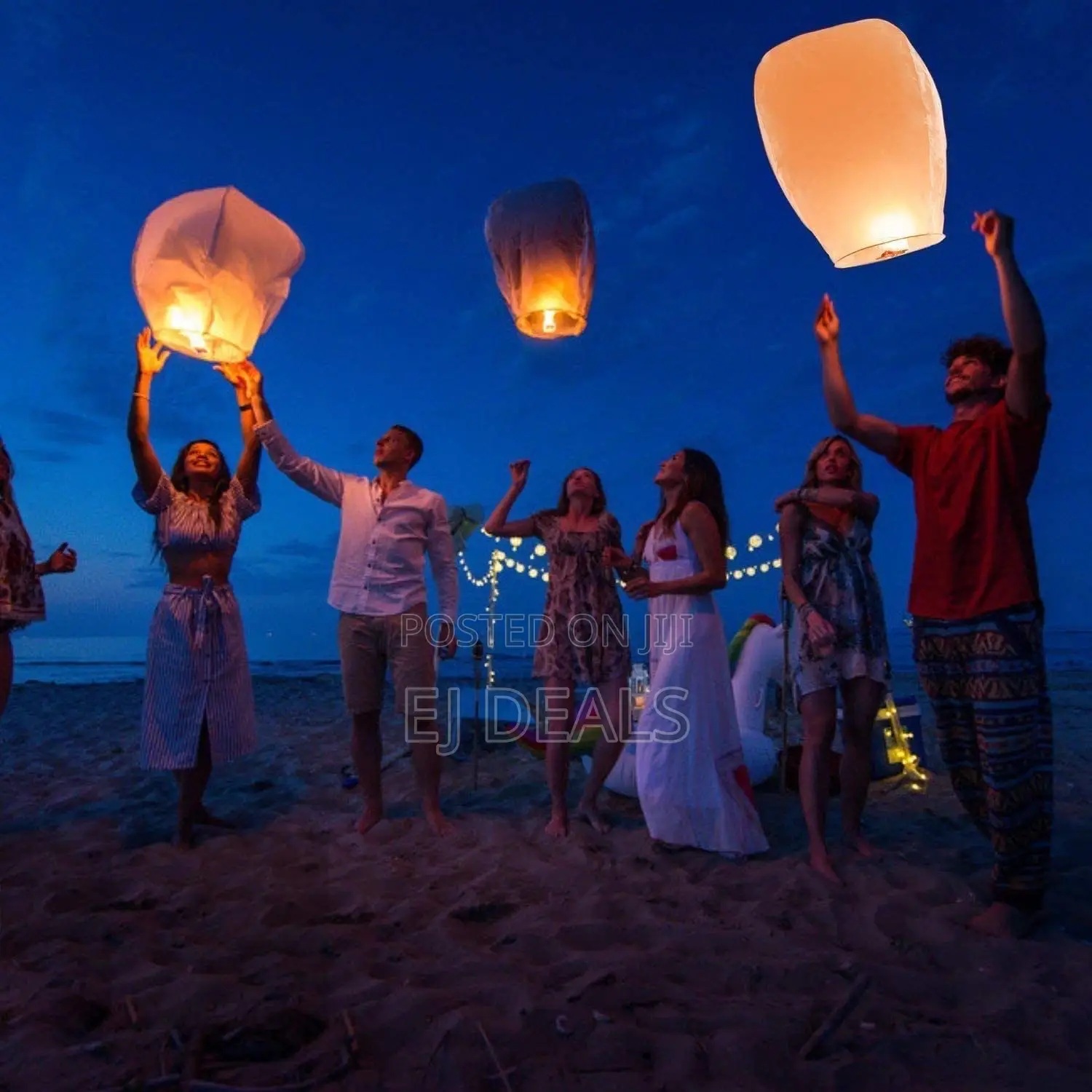 White Sky Lantern 5pcs