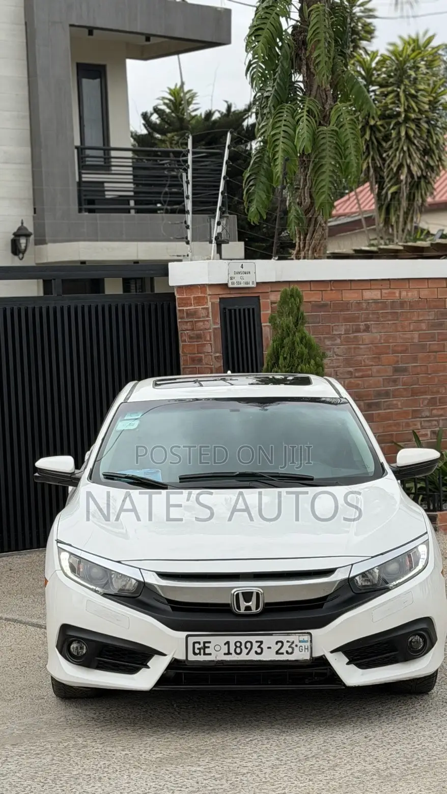 Honda Civic EX-L Sedan 2018 White