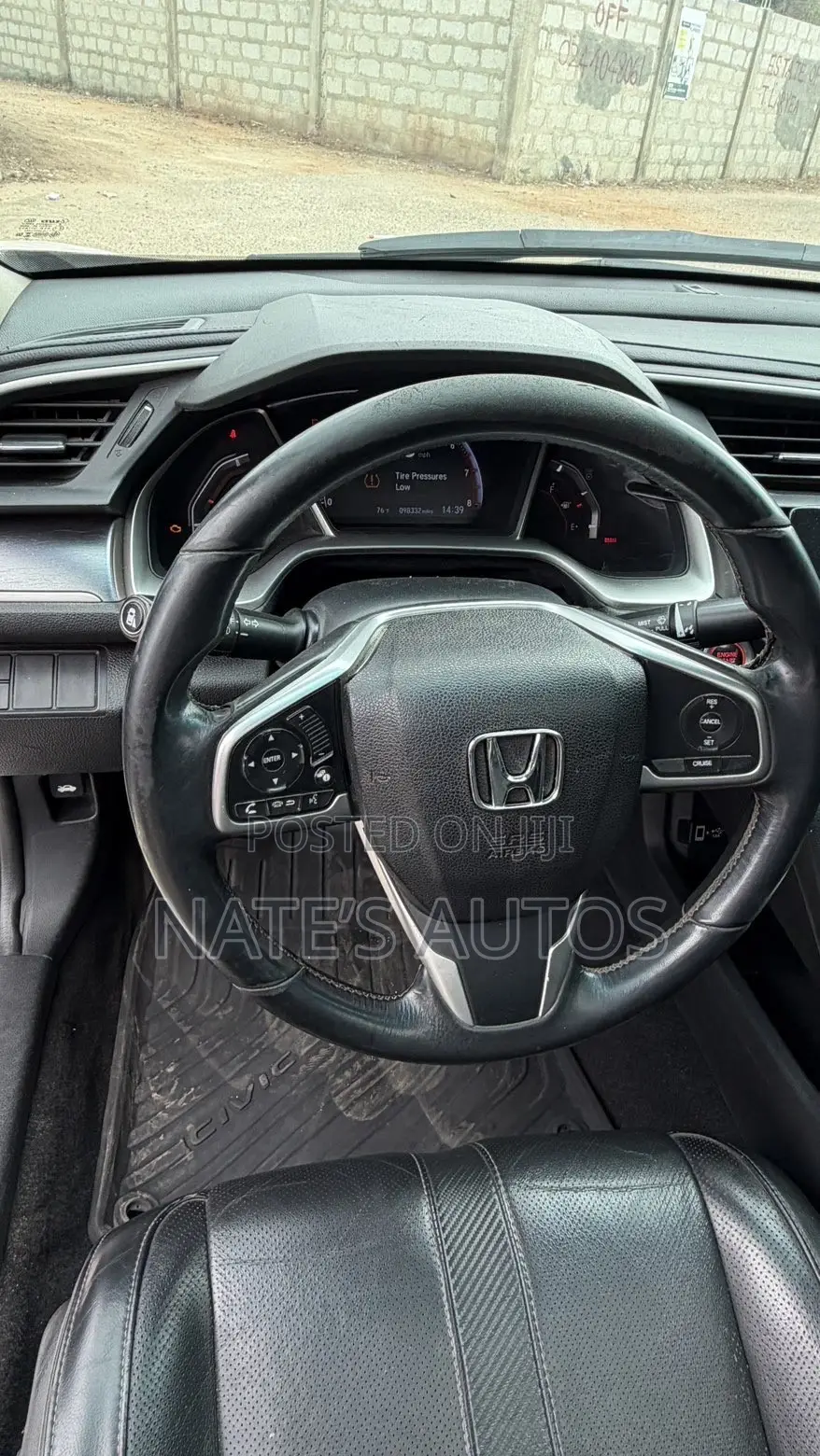 Honda Civic EX-L Sedan 2018 White