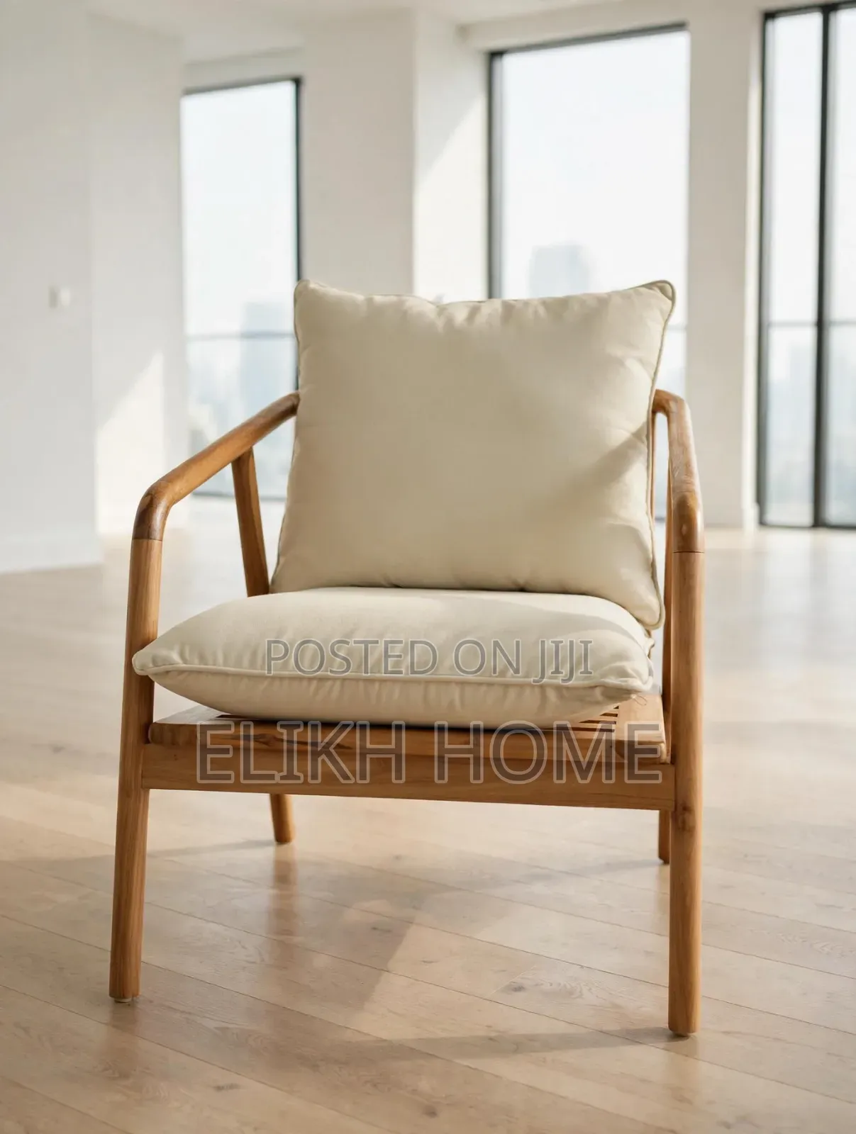 Cushioned Teakwood Chair