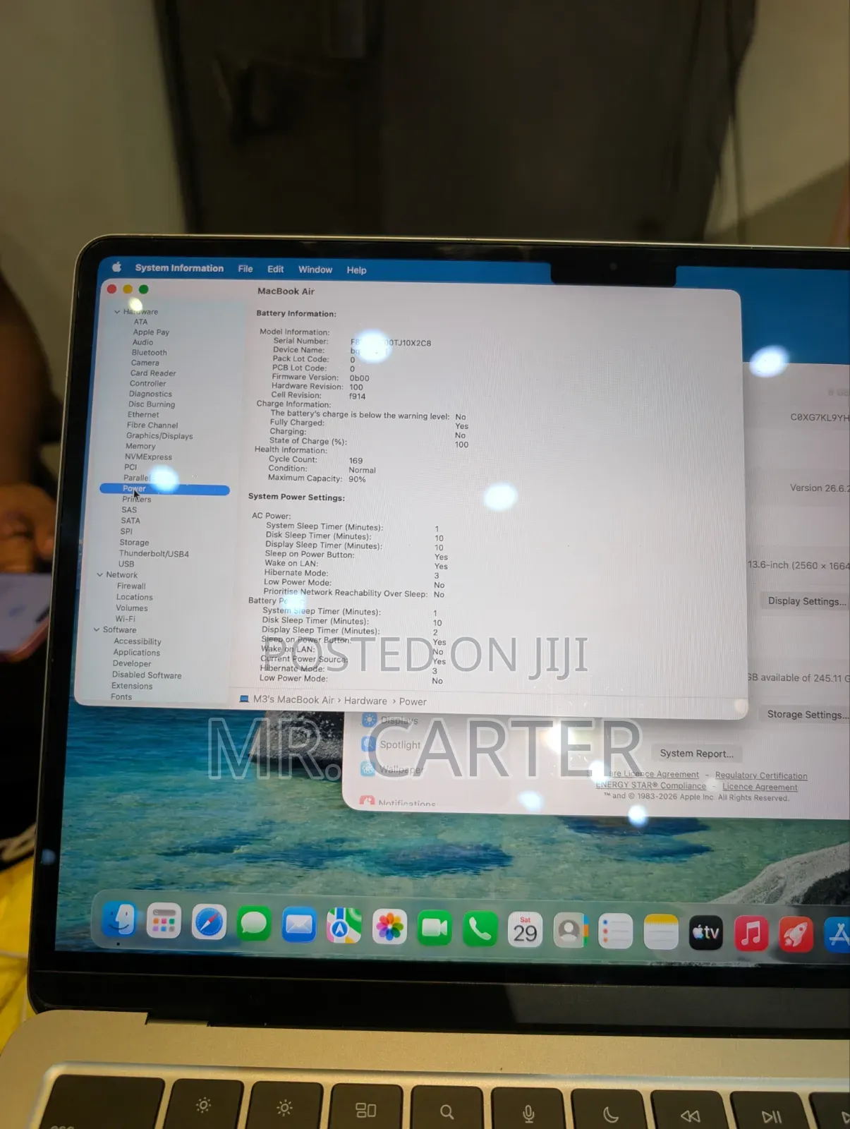 New Laptop Apple MacBook Air 2024 M3 8GB Apple M3 SSD 256GB