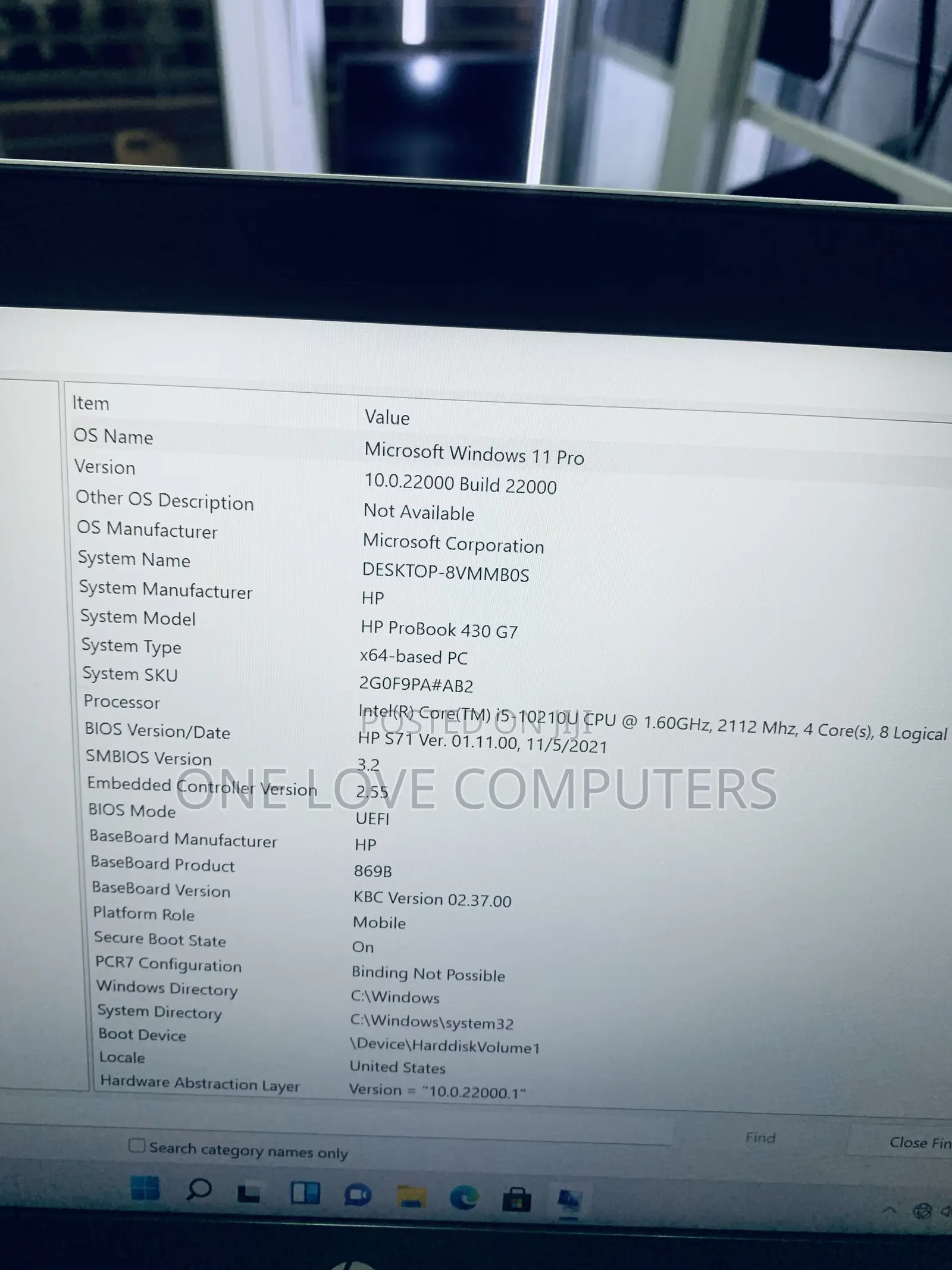 Laptop HP ProBook 430 G7 8GB Intel Core i5 SSD 256GB