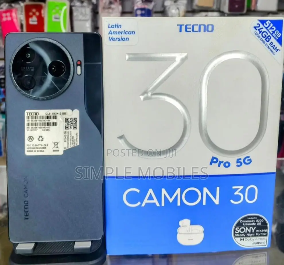 New Tecno Camon 30 Pro 5G 512 GB Black