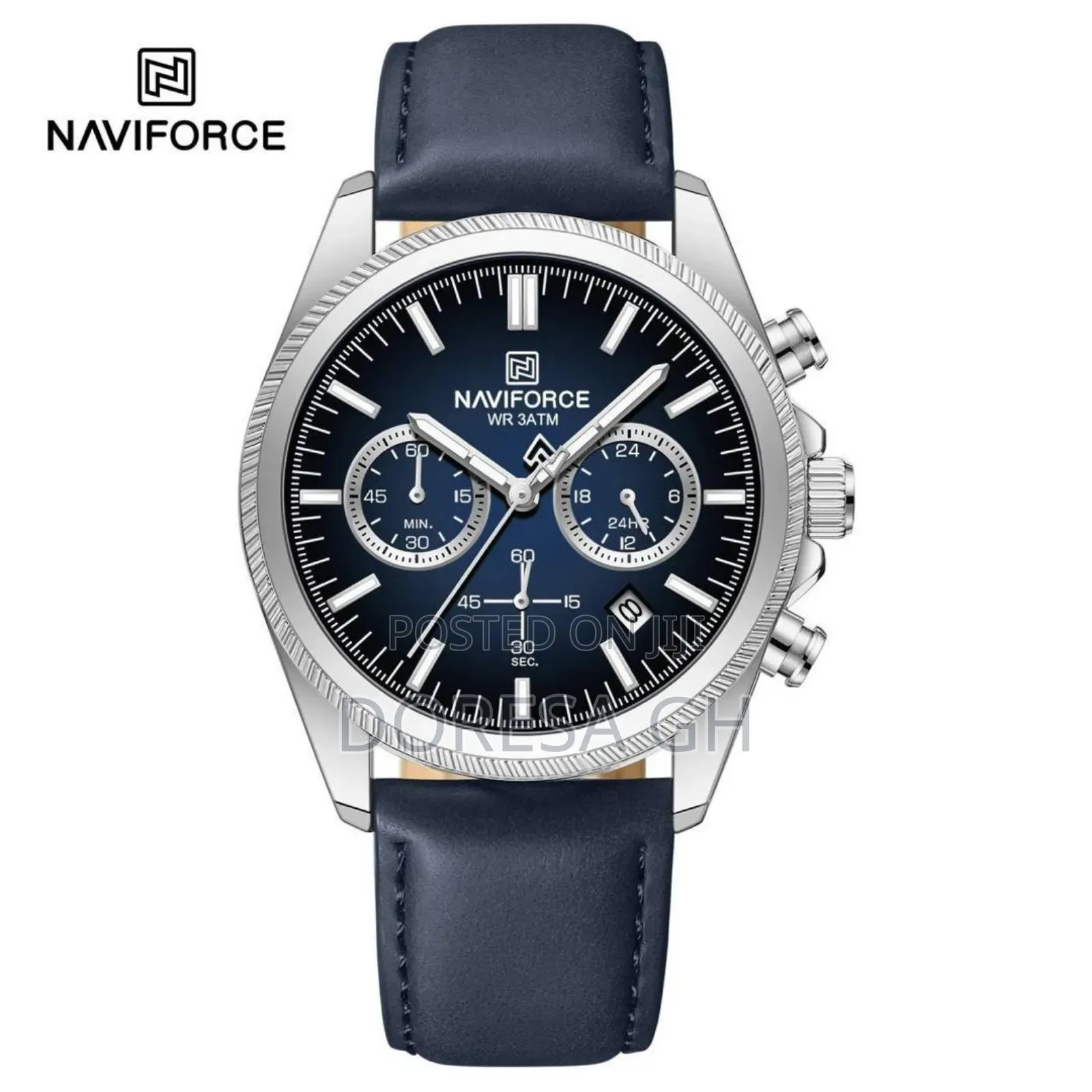NAVIFORCE Chronograph Leather Watch for Men | Classic Wristwatch