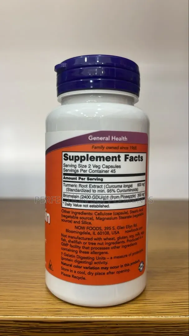 Now Turmeric & Bromelain Veg Capsules
Joint Health*