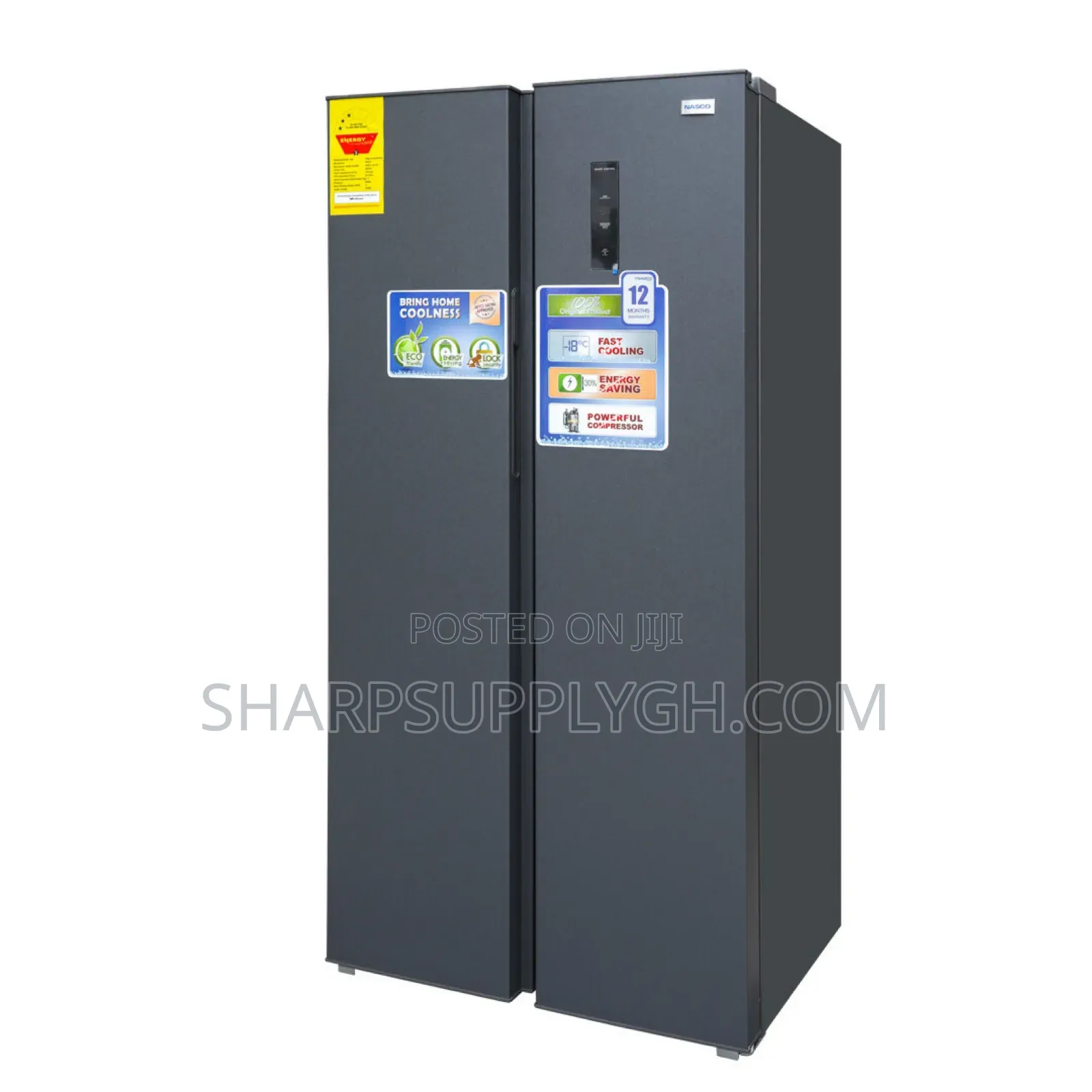 Nasco 529L Side by Side Refrigerator
