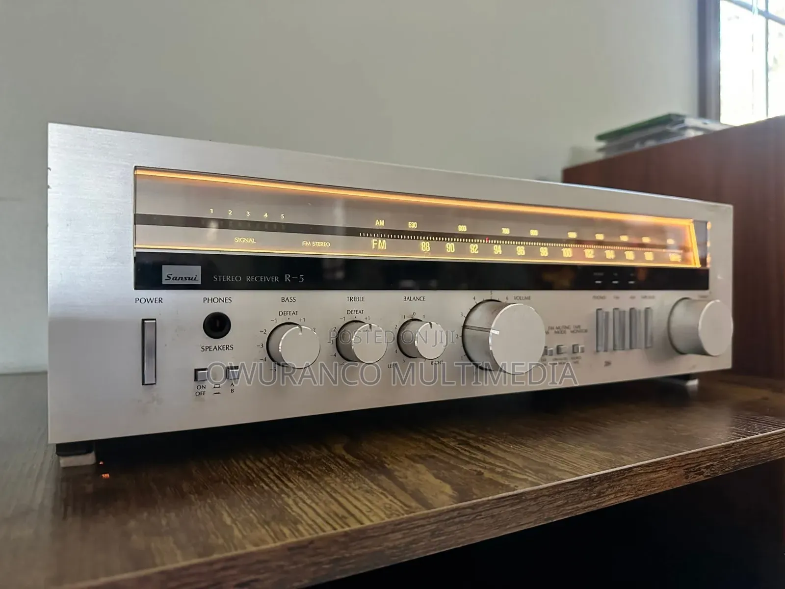 Sansui R-5 Stereo Tuner Amplifier — Vintage High-Fidelity Unit