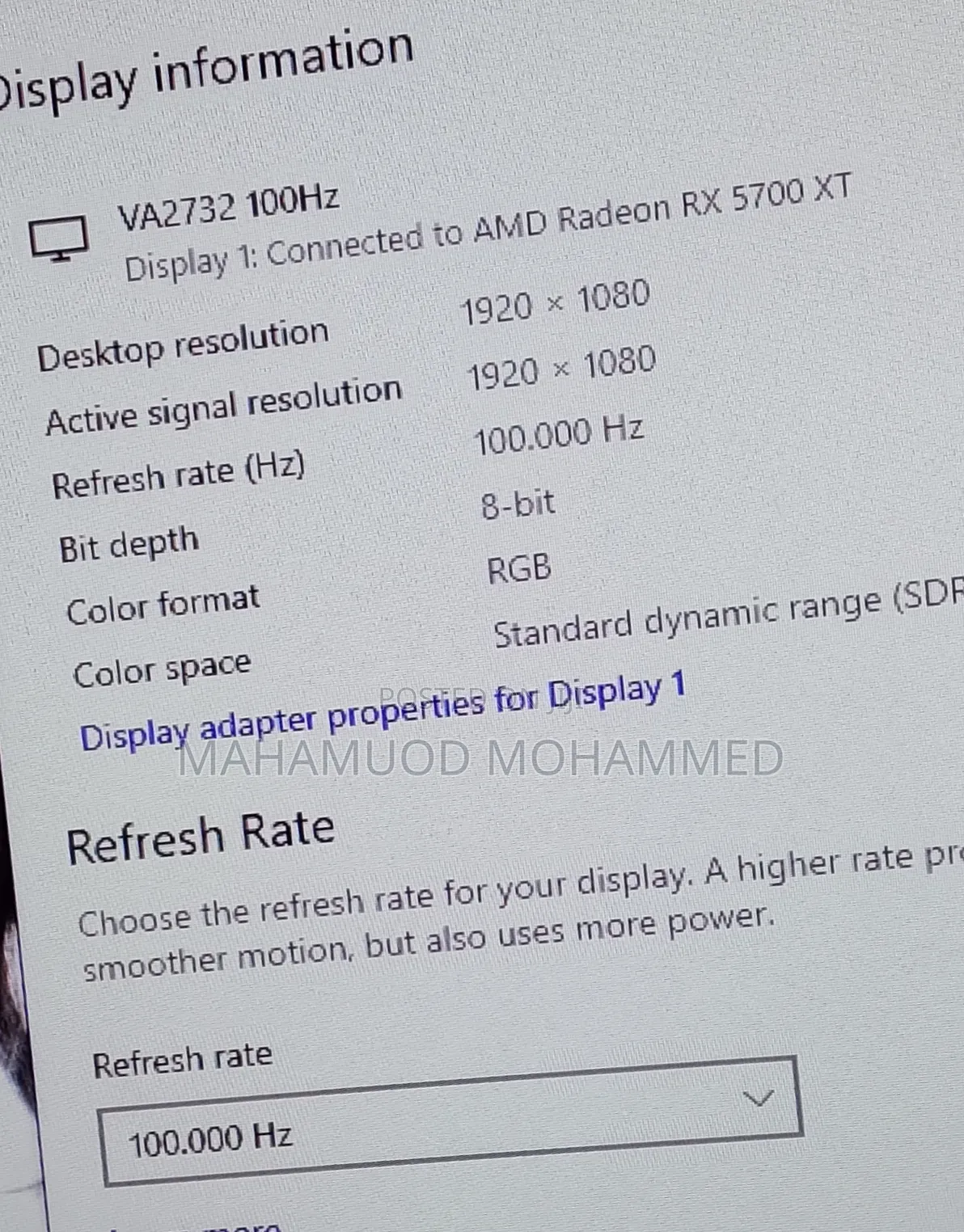 100hz Game Monitor 27inch