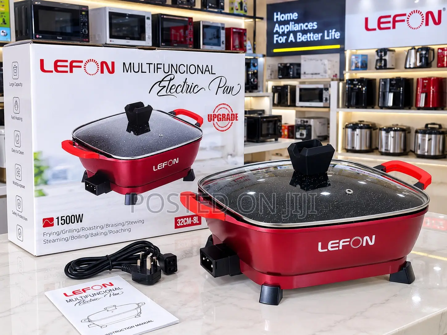 8L Multi Purpose Electric Pot or Electric Pan