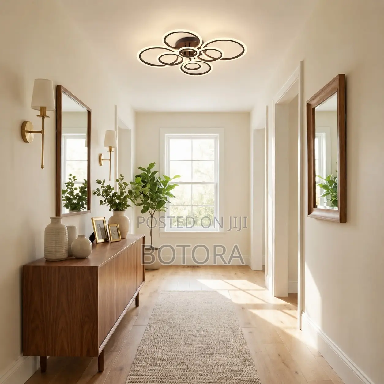 Modern Minimalist 8-Ring LED Ceiling Light