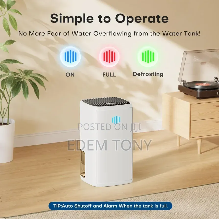 CONOPU Dehumidifier 1100ml Quiet for Home or Office 20 M2 Auto Defrost