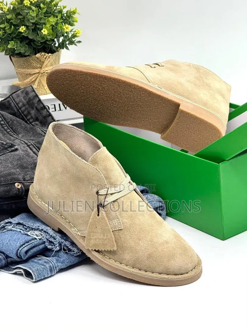 Original Clarks Desert Black Coffee Brown Cream Grey N Beige