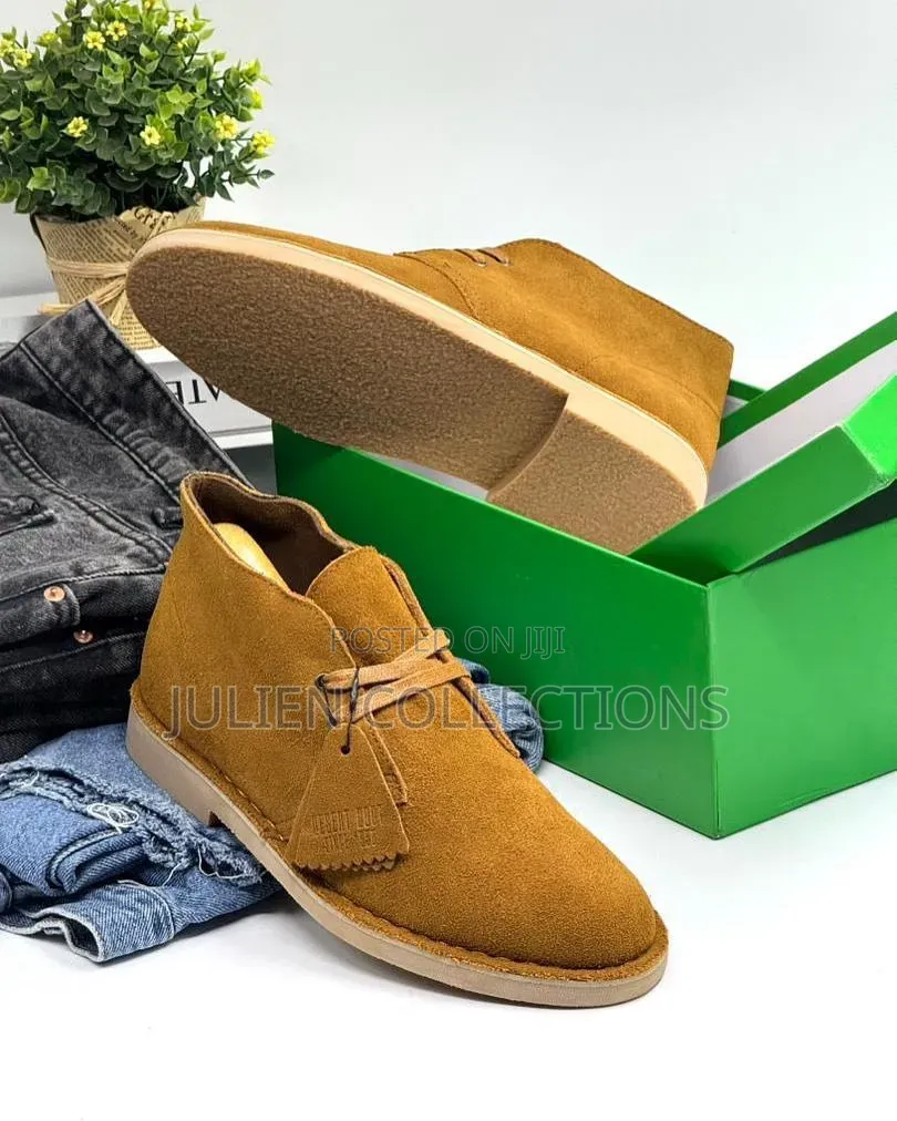 Original Clarks Desert Black Coffee Brown Cream Grey N Beige
