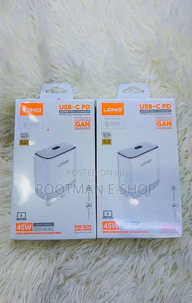 LDNIO Q1415 Type-C Adaptor Fast Charging Phone Charger PD 45W USB C