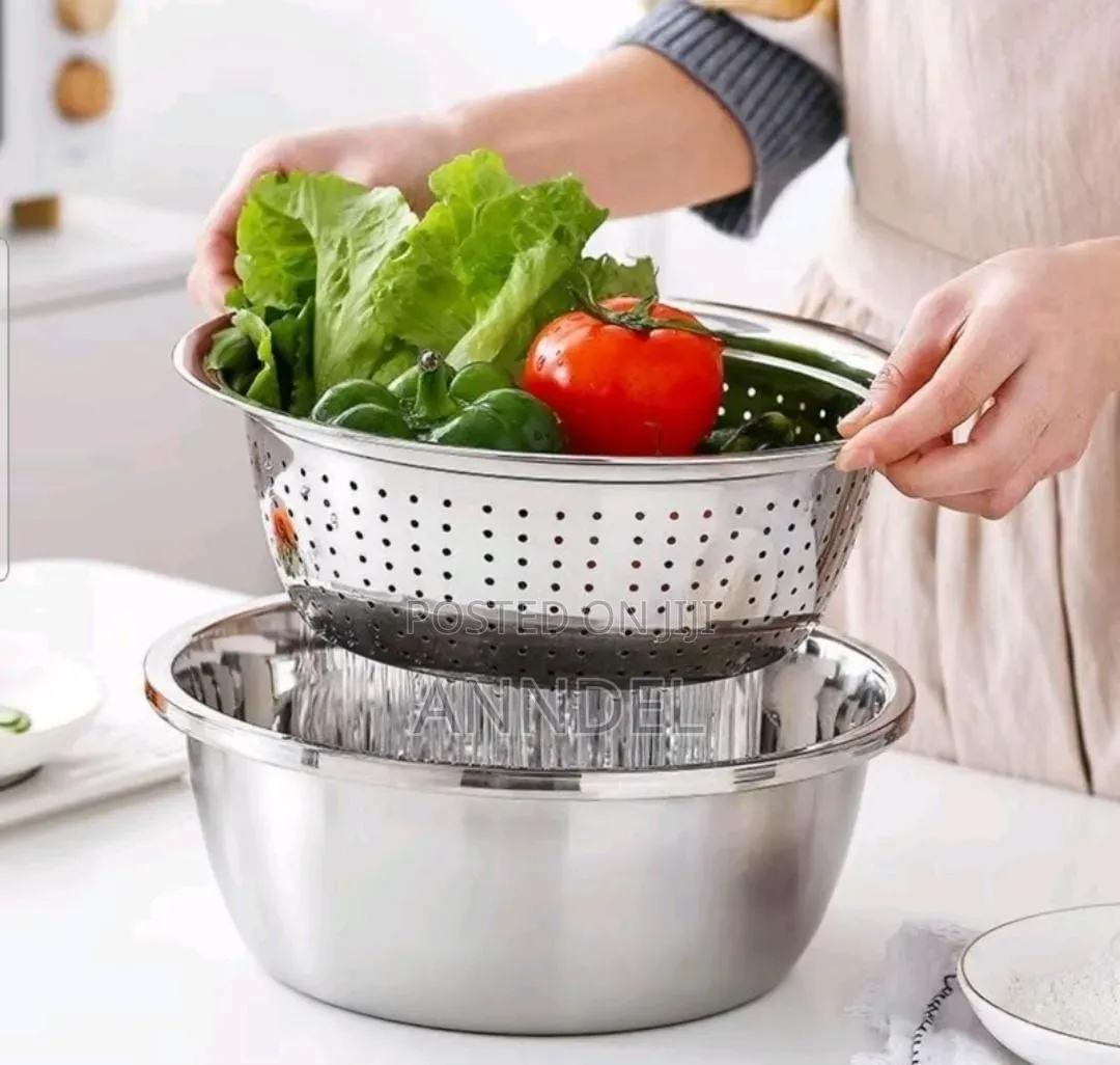 3pcs Stainless Steel Bowl With Greater
