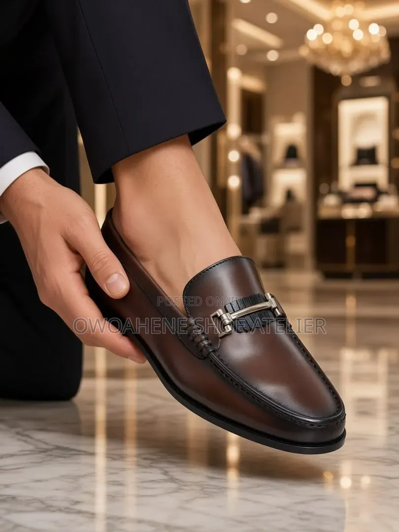 Premium Brown Leather Dress Loafer
