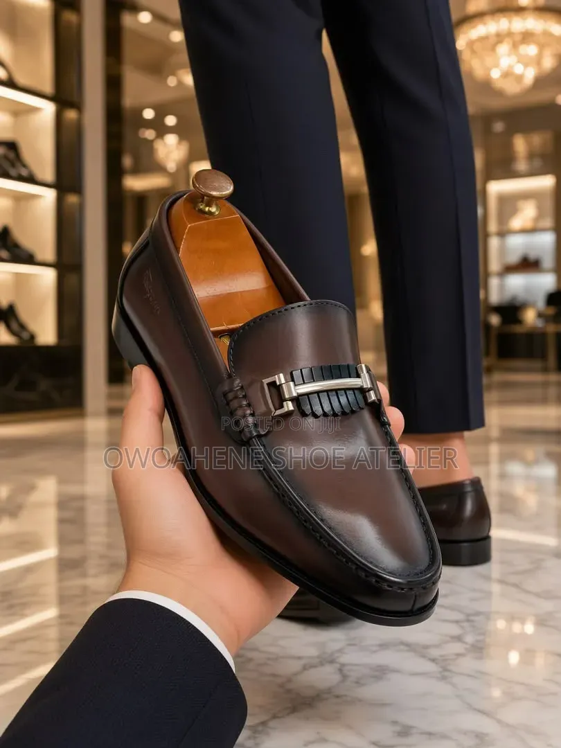 Premium Brown Leather Dress Loafer