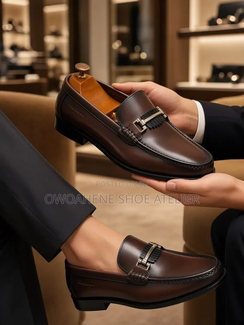 Premium Brown Leather Dress Loafer