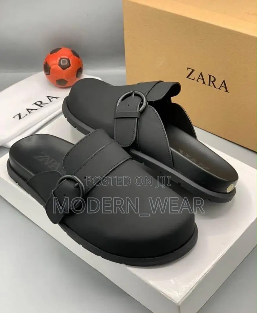 Zara Black Half Shoes