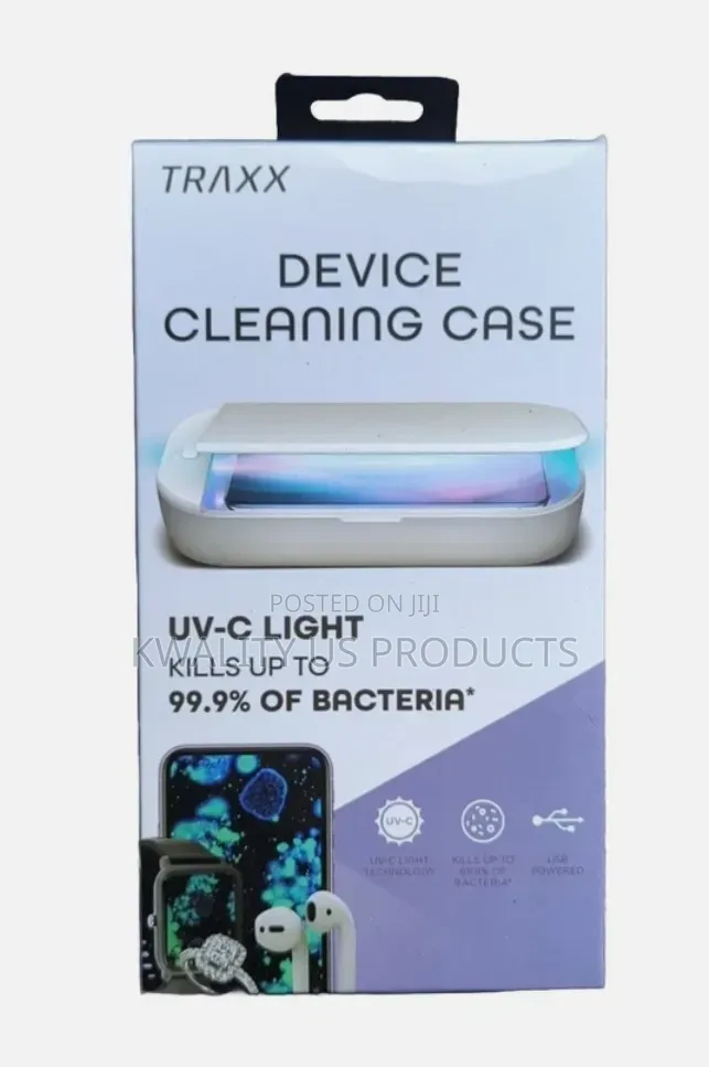 Traxx UV-C Device Cleaning Case - Light Technology