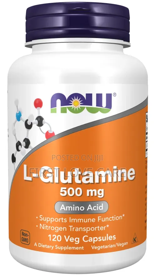 Now
L-Glutamine, 500 Mg, 120 Veg Capsules