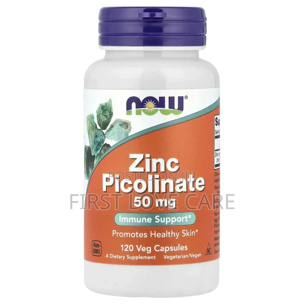 NOW Zinc Picolinate 50 Mg Veg Capsules Immune Support*
