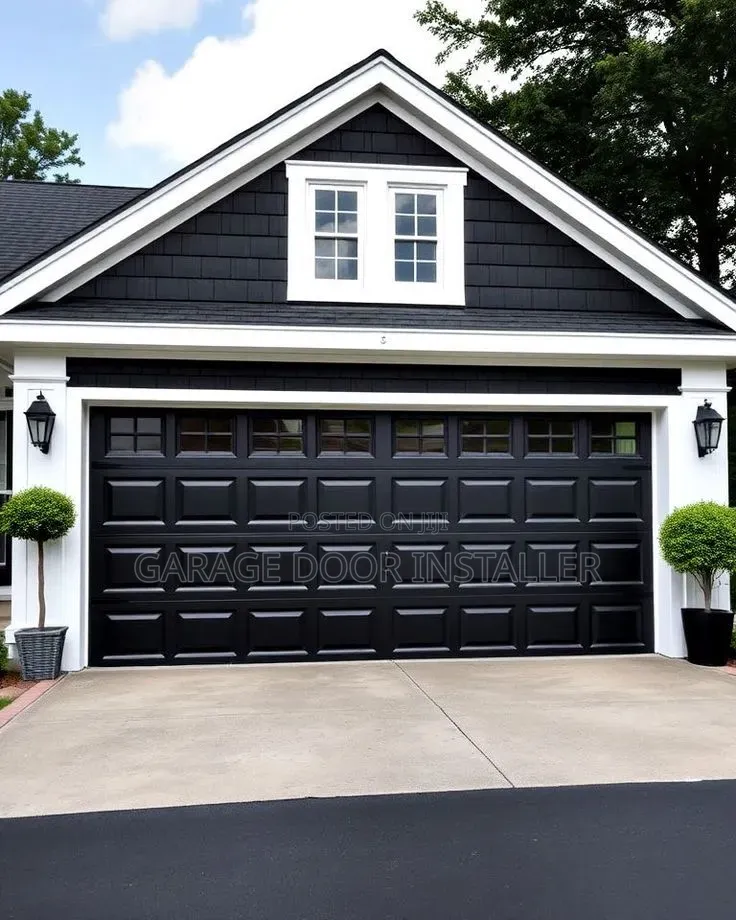 Garage Door With Fanlight